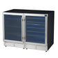 FORNO Gemello 48" Side-by-Side Wine and Beverage Cooler in Stainless Steel, FWCDR6699-48S