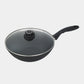 XD Nonstick Wok with Glass Lid - Induction