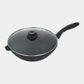 XD Nonstick Wok with Glass Lid - Induction