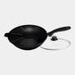 XD Nonstick Wok with Glass Lid - Induction