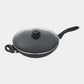 XD Nonstick Wok with Glass Lid - Induction