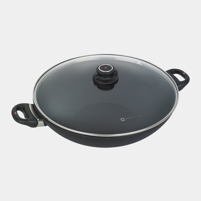 XD Nonstick Wok with Glass Lid - Induction
