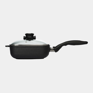 XD Nonstick Square Saute Pan with Glass Lid
