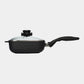 XD Nonstick Square Saute Pan with Glass Lid - Induction