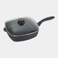 XD Nonstick Square Saute Pan with Glass Lid - Induction