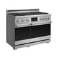 THOR Kitchen 38" Professional Natural Gas Dual Fuel Range with 7 Italian Brass Burners, Air Fry and Self-Clean, XRD48E