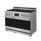 THOR Kitchen 38" Professional Natural Gas Dual Fuel Range with 7 Italian Brass Burners, Air Fry and Self-Clean, XRD48E