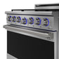 THOR Kitchen 36" 6 cu. ft. Professional Natural Gas Range with 6 Italian Brass Sealed Burners in Stainless Steel, XRG36E