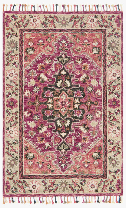 Loloi Zharah ZR-05 Raspberry / Taupe area rug - image 1