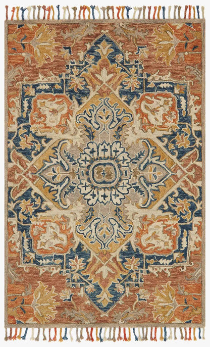Loloi Zharah ZR-10 Rust / Blue area rug - image 1