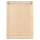 ZLINE 18" Tallac Series Built-In Dishwasher in Unfinished Wood with Stainless Steel Handles, DWV-UF-18