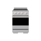 ZLINE 24 in. 3.2 cu. ft. Marino Induction Range with 3 Element Cooktop and Electric Convection Oven in Stainless Steel, MINR24