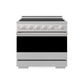 ZLINE 36 in. 5.2 cu. ft. Marino Induction Range with 5 Element Cooktop and Electric Convection Oven in Stainless Steel, MINR36