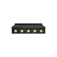 ZLINE Autograph Edition 36" Paramount Induction Rangetop with 5 Element Cooktop in Black Stainless Steel and Polished Gold Accents, SINRTBZ-36-G