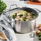 ZWILLING 12" Stainless Steel Ceramic Non-Stick Griddle, Spirit 3-Ply Ceramic Series
