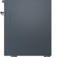 ILVE Nostalgie II 36" Dual Fuel Natural Gas Range in Blue Grey with Chrome Trim, UP36FNMPBGC