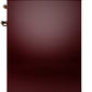 ILVE Nostalgie II 30" Dual Fuel Propane Gas Range in Burgundy with Bronze Trim, UP30NMPBUBLP