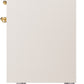 ILVE Nostalgie II 40" Dual Fuel Propane Gas Range in Antique White with Brass Trim, UPD40FNMPAWGLP