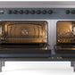 ILVE Nostalgie II 48" Induction Range with Element Stove and Electric Oven in Blue Grey with Bronze Trim, UPI486NMPBGB