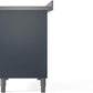 ILVE Nostalgie II 48" Induction Range with Element Stove and Electric Oven in Blue Grey with Bronze Trim, UPI486NMPBGB