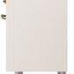 ILVE Nostalgie II 36" Dual Fuel Propane Gas Range in Antique White with Bronze Trim, UP36FNMPAWBLP