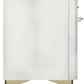 ILVE Majestic II 48" Dual Fuel Natural Gas Range in White with Brass Trim, UM12FDNS3WHG