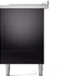 ILVE Nostalgie II 60" Dual Fuel Propane Gas Range in Glossy Black with Chrome Trim, UP60FSNMPBKCLP