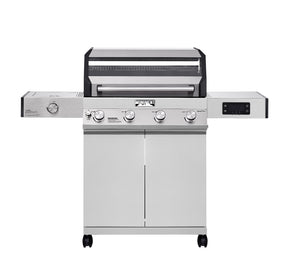 Monument Grills Eminence 405 Series | 4 Burner Tech Propane Gas Grill in Stainless Steel