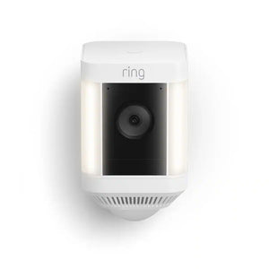Ring Spotlight Cam Plus Outdoor/Indoor Wireless 1080p Battery Surveillance Camera - White