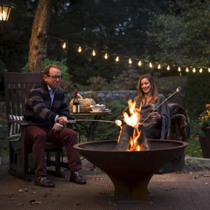 Arteflame Classic 40" Fire Pit - Low Round Base, AFCL40LRBFP