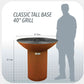 Arteflame Classic 40" Grill - High Round Base, AFCLHRBSET