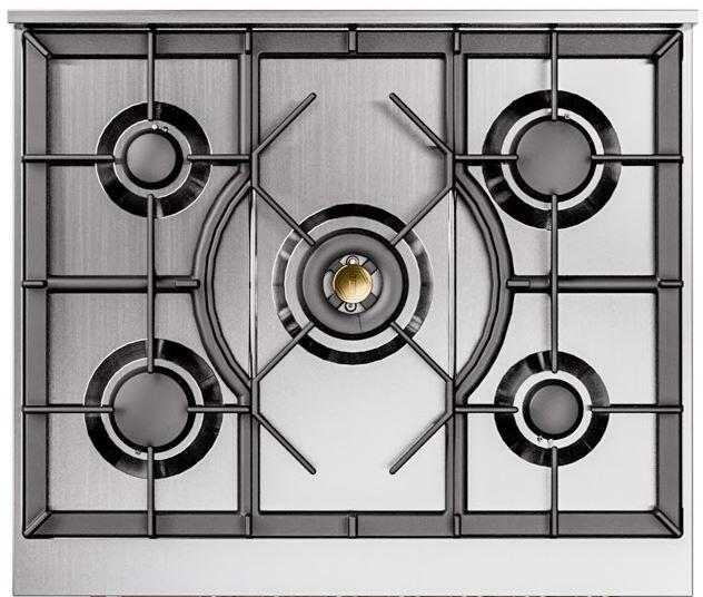 ILVE Nostalgie II 30" Dual Fuel Propane Gas Range in RAL Custom Color with Chrome Trim, UP30NMPRACLP