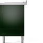 ILVE Nostalgie II 60" Dual Fuel Propane Gas Range in Emerald Green with Bronze Trim, UP60FSNMPEGBLP