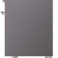 ILVE Nostalgie II 36" Induction Range with Element Stove and Electric Oven in Matte Graphite with Chrome Trim, UPI366NMPMGC
