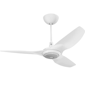 Big Ass Fans Haiku Covered Outdoor Ceiling Fan with White Blade and LED Downlight Kit