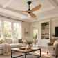 Big Ass Fans Haiku Indoor Ceiling Fan with Caramel Bamboo Blade