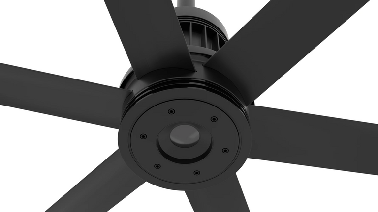 Big Ass Fans i6 60" Ceiling Fan in Black, Covered Outdoors with LED
