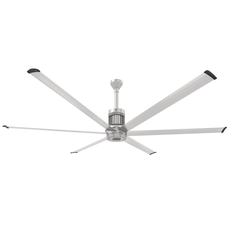 Big Ass Fans i6 96" Ceiling Fan in Brushed Aluminum, Downrod 12", Covered Outdoors