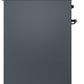 ILVE Nostalgie II 30" Induction Range with Element Stove and Electric Oven in Blue Grey with Bronze Trim, UPI304NMPBGB