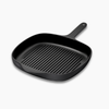 Caraway 10.5” Enameled Cast Iron Grill Pan - Charcoal