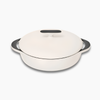 Caraway 3.5 qt Enameled Cast Iron Braiser - Cream