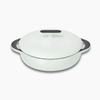 Caraway 3.5 qt Enameled Cast Iron Braiser - Light Mist