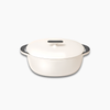 Caraway 8.5 qt Enameled Cast Iron Oval Dutch Oven - Cream