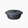 Caraway 8.5 qt Enameled Cast Iron Oval Dutch Oven - Midnight Blue