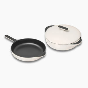 Caraway Cast Iron Skillet & Braiser Duo