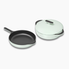 Caraway Cast Iron Skillet & Braiser Duo - Light Mist