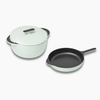 Caraway Cast Iron Skillet & Dutch Oven Duo - Light Mist