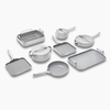Caraway Ceramic-Coated Cookware Bundle - Gray