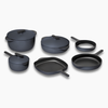 Caraway Deluxe Enameled Cast Iron Set - Midnight Blue