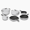 Caraway Deluxe Enameled Cast Iron Set - Gray